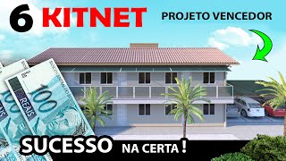 COMO FAZER 6 KITNETS PARA ALUGAR E VIVER DE KITNET  PROJETO COMPLETO [upl. by Giamo]