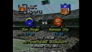 1981 Week 3  Chargers vs Chiefs [upl. by Ellehcyt]