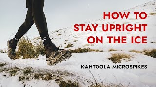 Kahtoola MICROspikes for winter trail RUNNING and HIKING [upl. by Lebama]