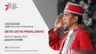 LIVE Upacara Peringatan DetikDetik Proklamasi Kemerdekaan RI 17 Agustus 2023 [upl. by Eigna751]