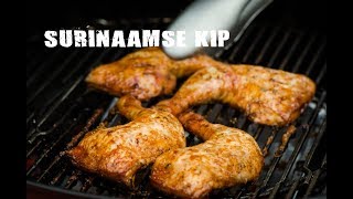 Surinaamse kip  FireampFood TV [upl. by Yrrak]