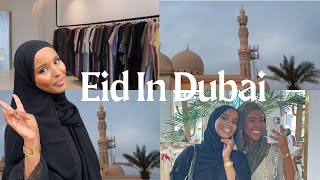 EID VLOG IN DUBAI ♡ Eid Prayer in a Muslim country Brunch Abaya shopping amp Aesthetic cafes 🌙✨ [upl. by Nol468]