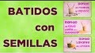 3 Recetas de Batidos con Semillas [upl. by Screens]