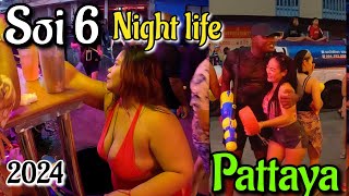 Soi 6 Night life 2024  Pattaya best night life  Songkran in soi6  pattaya thailand [upl. by Suolekcin374]