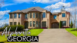 Tour this LUXURIOUS 5 Bedroom 62 Bath Home wPool in a Gated Golf Course Community in ALPHARETTA GA [upl. by Igor]