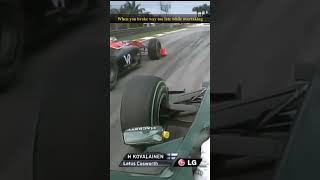 When you brake way too late while overtaking f1 f1shorts formula1 formulaone crash [upl. by Adnawed]