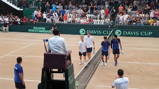 Davis Cup Philippines vs Greece doubles highlights 1set [upl. by Denman]