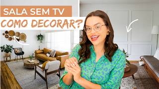 SALA SEM TV COMO DECORAR  Mariana Cabral [upl. by Nnylsoj]