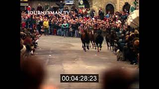 Palio di Rociglione Riderless Horse Race Ronciglione Italy 2003 [upl. by Isewk]