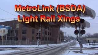 MetroLink Light Rail Crossings [upl. by Rosemare35]