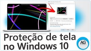 Como Colocar Proteção de Tela no Windows 10 [upl. by Aihsi]