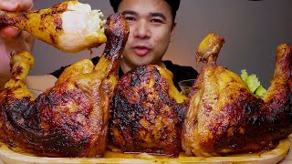 HONEY GLAIZED GARLIC CHICKEN  MUKBANG ASMR  ALFIE EATS [upl. by Aiz327]