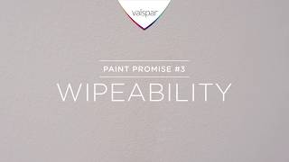 Valspar Paint Promise 3 Wipeability [upl. by Sorodoeht]