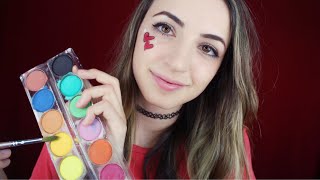 ASMR Painting Your Face Soft Spoken [upl. by Ardnek977]