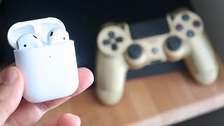 How to Connect AirPods to PS4 [upl. by Auqkinahs759]