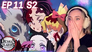 Season Finale DEMON SLAYER REACTION S2 Ep11 Entertainment District quotNo Matter How Many Livesquot [upl. by Giltzow]