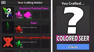 Crafting a COLORED SEER MM2 [upl. by Lehman]