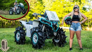 Her First Ride On The Canam Renegade AQUAGADE IT RIPS [upl. by Fortunio729]