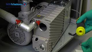 Sciex 4500  How to change the oil filter of a MS40 pump [upl. by Eimaral]