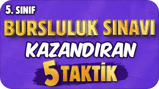 BURSLULUK SINAVI KAZANDIRAN 5 TAKTİK 🖐🏻 5 Sınıf [upl. by Melas]