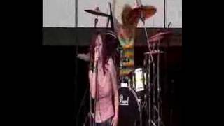 The Donnas  Take It Off V Festival 2002 [upl. by Anwahsiek57]