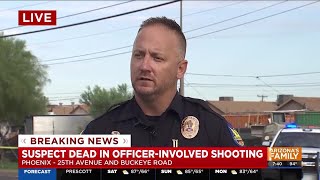 Phoenix Police briefs media on fatal officerinvolved shooting [upl. by Joana]