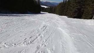 Skiing on piste 28 in Folgaria Italy 2024 March [upl. by Yarak]