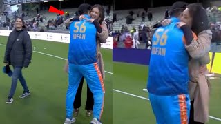 Emotional Irfan Pathan ran and hug Wife after Beat PAK in Final  IND vs PAK WCL Final 2024 [upl. by Sharai]