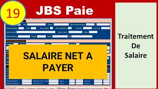 19  Bulletin de Paie  Calcul de Salaire Net [upl. by Nodnelg]