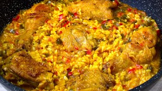 ARROZ con POLLO ¡La receta que nunca pasa de moda Dieta Mediterránea [upl. by Rosario968]