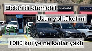 Elektrikli otomobil Ortalama enerji tüketimi Elektrikli araba uzun yolda ne kadar elektrik yakar [upl. by Eitsyrhc838]