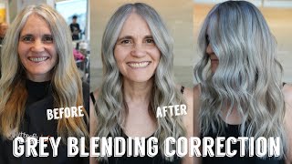 Hair Transformations with Lauryn Corrective Grey Blending Ep 169 [upl. by Cuyler552]