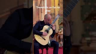 Tremolo on classical guitar classicalguitar classicalguitarist tremolo live concert virtuoso [upl. by Merci]