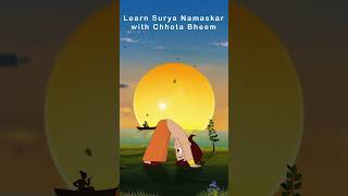 Learn Surya Namaskar with Chhota Bheem Yoga [upl. by Jen]