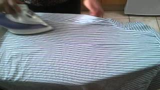 Shirt Ironing  Repassage Chemise [upl. by Groeg]