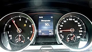 VW Golf GTI 7 2013 Beschleunigung 0100kmh kickdown Acceleration  EngineReport [upl. by Ahsetan]