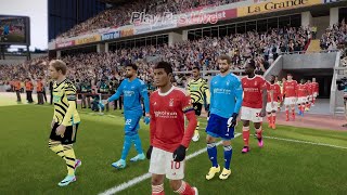 Nottingham Forest vs Arsenal  eFootball PES Gameplay [upl. by Adlihtam]