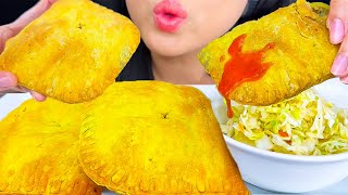 ASMR Jamaican Meat Patty From Trader Joes Eating Sounds ASMR Phan [upl. by Jer665]