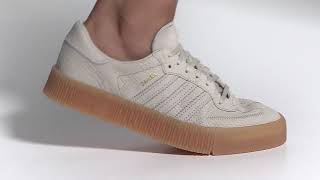 adidas Originals Sambarose Damen Sneaker Plateauschuhe beige B37860 [upl. by Adnowal]