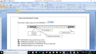 Aula 13 Word  Régua e recuos [upl. by Helse663]
