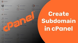 How To Create Subdomain in cPanel  cPanel Tutorial  cPanel Latest version [upl. by Ardnajela]