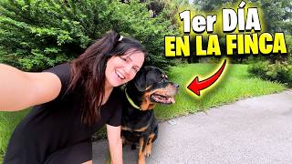 Primer Dia en la Finca Así Reaccionó mi Perro KARIM ♥ Sandra Cires Vlog [upl. by Eidob]