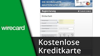 Kostenlose Kreditkarte  Prepaid Kreditkarte mit Wirecard ✅ Tutorial [upl. by Ellehcar]