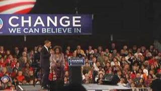 Barack Obama Welcomes Oprah to Iowa [upl. by Loftis614]