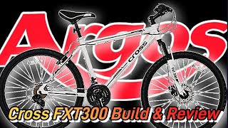 Cross FXT300 mountain bike from Argos buildassembly and review bargain bike [upl. by Bridget]