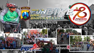 Funbike Hari Bhayangkara ke 78 Polres Probolinggo Kota [upl. by Drapehs400]