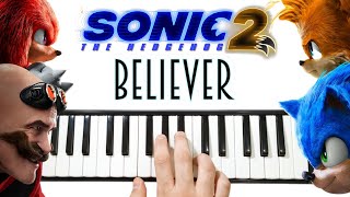 SONIC 2 🦔 Believer  Film Müziği  Melodika Notaları [upl. by Older274]