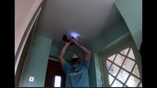 How to make a hole in the ceiling safely then fit a loft hatch or access panel Part 1 [upl. by Dennard]