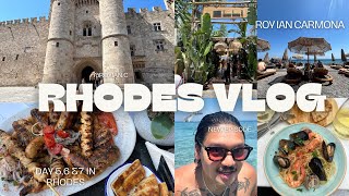 Rhodes Diaries part 2 Palace of Rhodes Museums Elli Beach Bar Restaurants [upl. by Yonit]