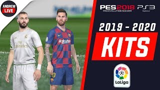 NUEVOS KITS LALIGA SANTANDER 20192020  PES 2018 PS3 [upl. by Varuag]